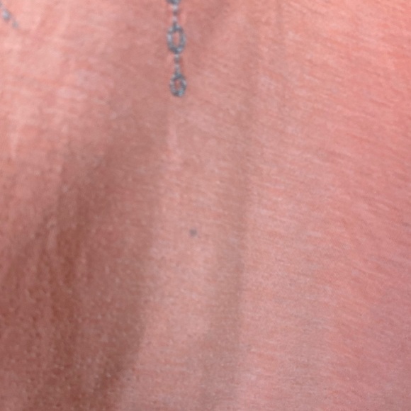 Johnny Was Oversized Boho Flowy Embroidered Coral Peach Top Beachy Vibes Comfy - Picture 8 of 8